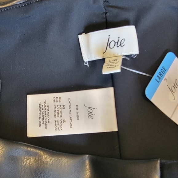 JOIE FAUX LEATHER LEGGINGS - Picture 6 of 9